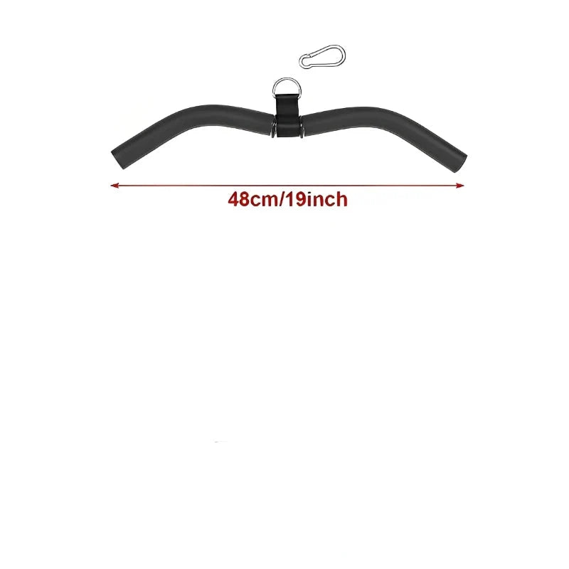 NNEOBA Lat Pulldown Bar Wide Narrow Grip Handle Black