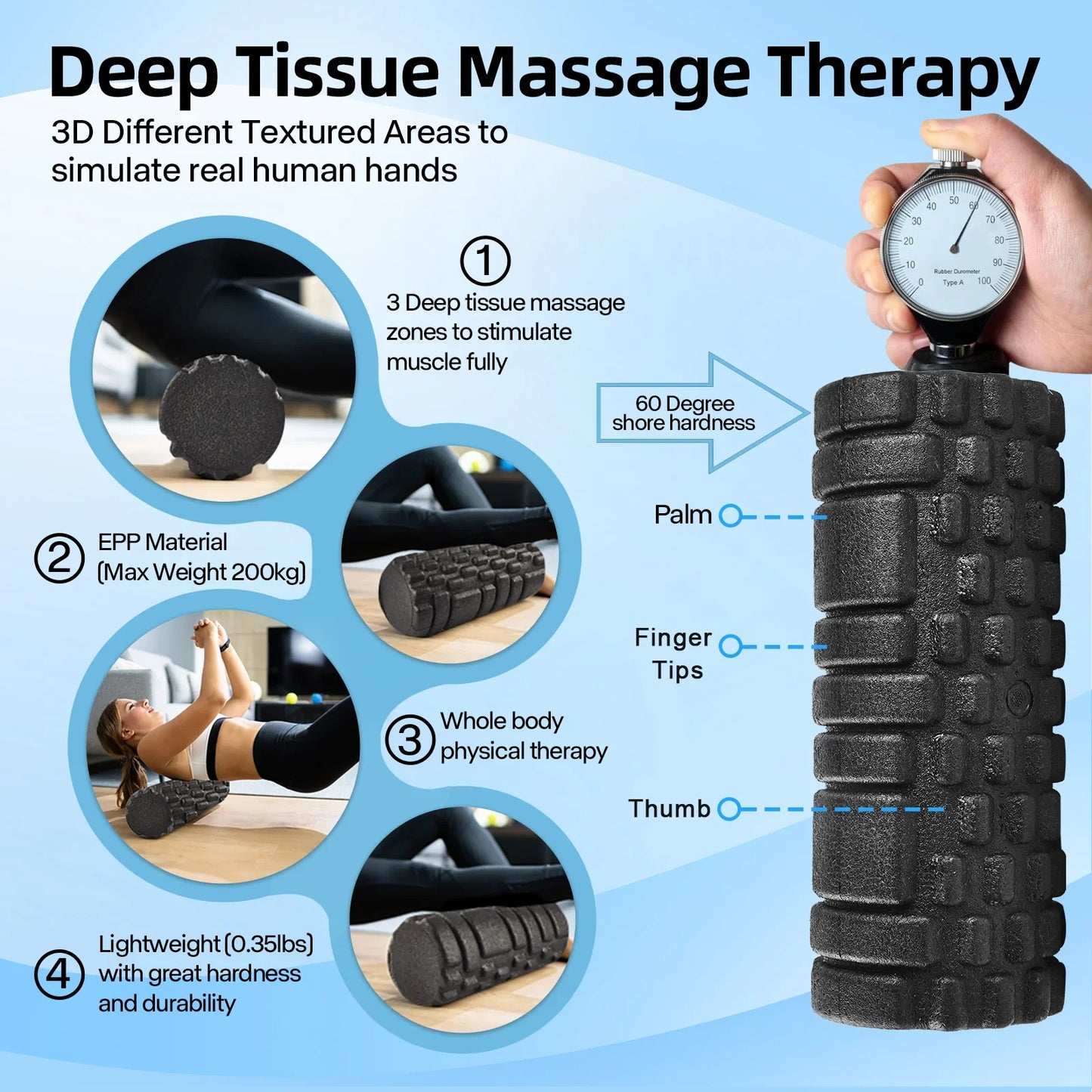 NNEOBA Foam Massage Roller for Muscle Relief