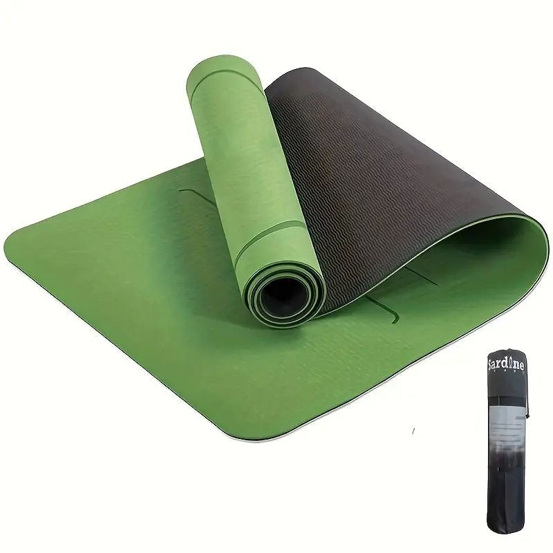 NNEDSZ Yoga Mat Exercise Workout Mats Fitness Mat for Home Gym Green 6mm